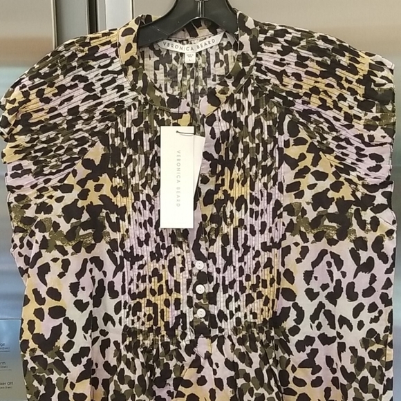 💕VERONICA BEARD💕 Marieta Leopard Cover-Up Dress - Picture 11 of 12
